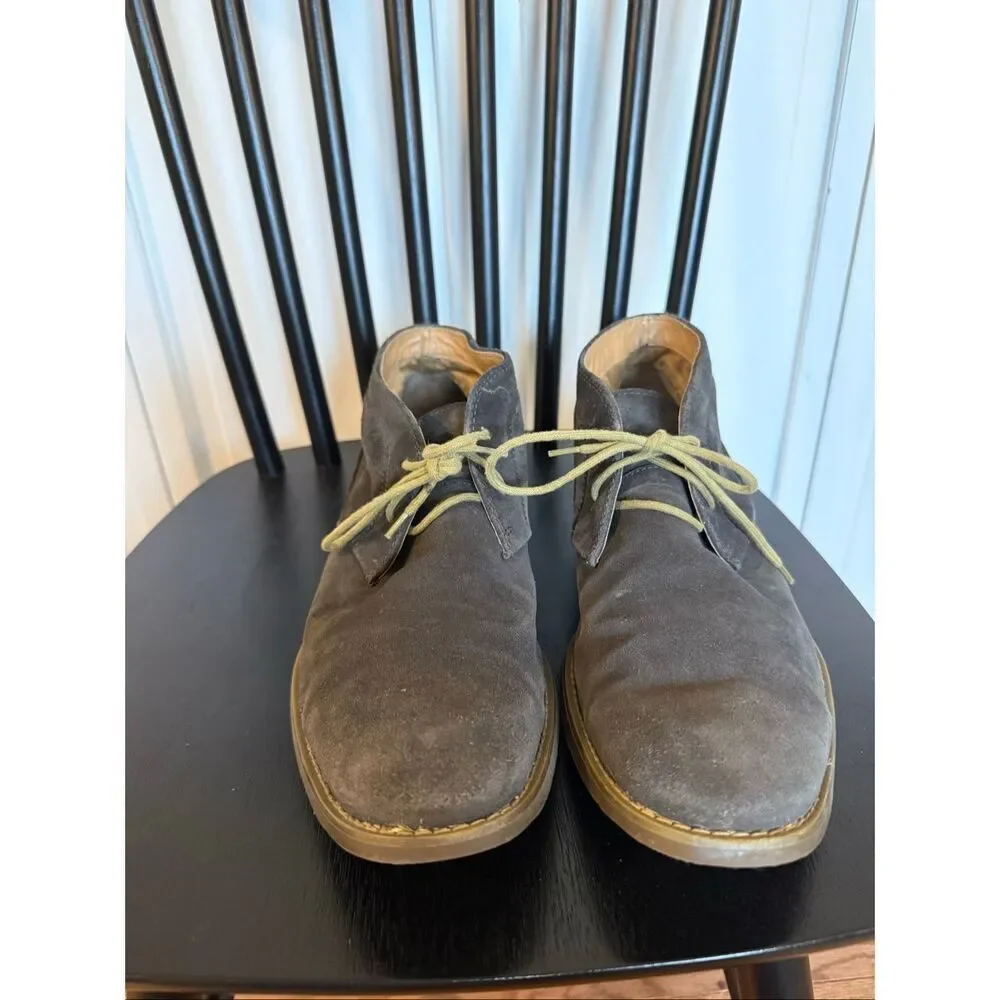 Calvin Klein Wilson grey suede Chukka boot shoe size 12